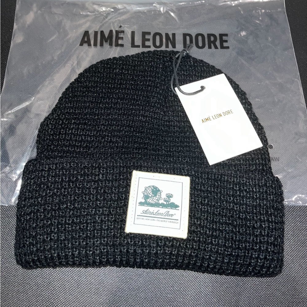 Aime Leon dore black beanie